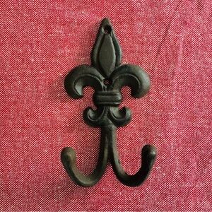 Antique Cast Iron Fleur-de-Lis Wall Hook